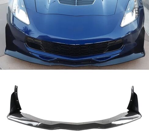 5 قطع من الفاصل الأمامي ترقية إلى شفة المصد الأمامي طراز ZR1 مع جناح لسيارة كورفيت C7 2014-2019 ستينغراي/جراند سبورت/Z06 مصنوعة من ألياف الكربون ABS إضافة إلى طقم الجسم in Kuwait