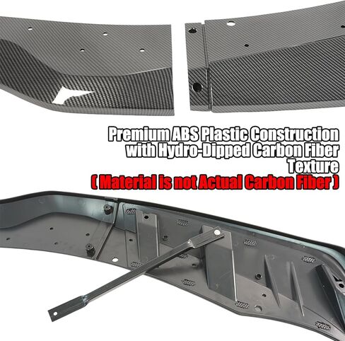 5 قطع من الفاصل الأمامي ترقية إلى شفة المصد الأمامي طراز ZR1 مع جناح لسيارة كورفيت C7 2014-2019 ستينغراي/جراند سبورت/Z06 مصنوعة من ألياف الكربون ABS إضافة إلى طقم الجسم in Kuwait