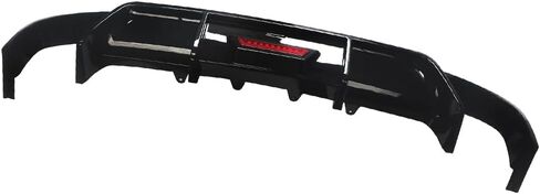 Rear Lip Bumper Diffuser Compatible with Toyota Camry 2018-2022 SE XSE Rear Body Splitter Valance w/LED Light Sports Style 3PCS (Glossy Black) in Kuwait