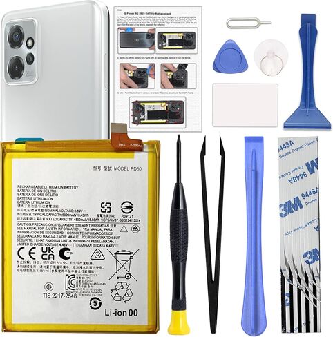 Only for Moto G8 Plus Battery Replacement, with Video Tutorial, KD40 Battery for Moto G8 Plus, with Repair Toolkit in Kuwait