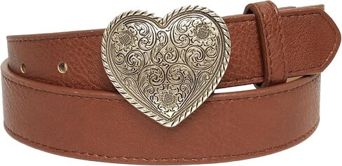 Western-Inspired Silver Heart Belt in Kuwait