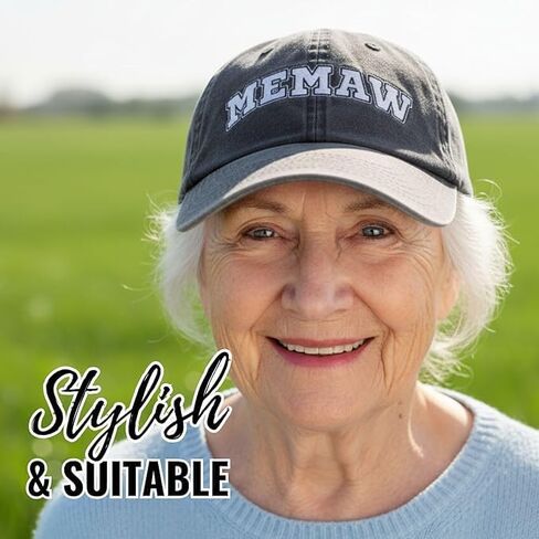 InnoBeta Memaw Gifts Cap for Grandma, Funny Adjustable Embroidered Hat Gifts for Birthday, Mother’s Day in Saudi Arabia