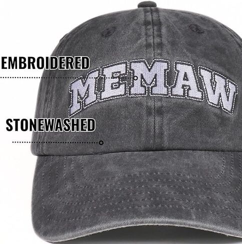 InnoBeta Memaw Gifts Cap for Grandma, Funny Adjustable Embroidered Hat Gifts for Birthday, Mother’s Day in Saudi Arabia