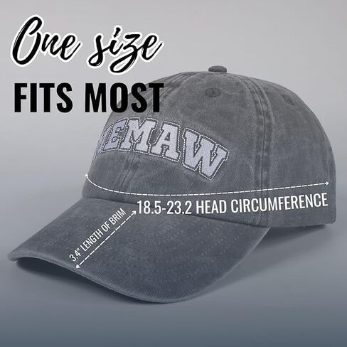 InnoBeta Memaw Gifts Cap for Grandma, Funny Adjustable Embroidered Hat Gifts for Birthday, Mother’s Day in Saudi Arabia