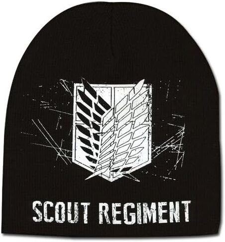 قبعة صغيرة من Attack on Titan 32374 - فوج الكشافة، 3 بوصات، أسود in Kuwait