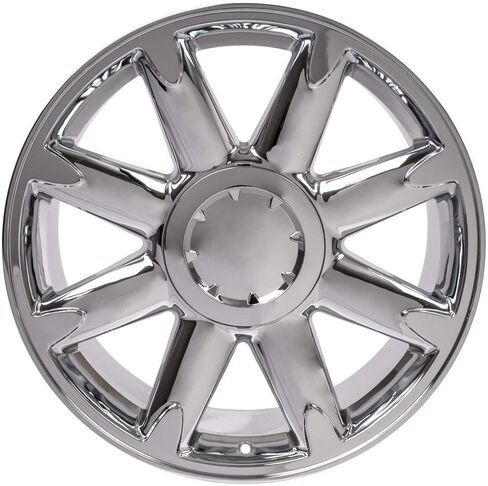 إطارات OE Wheels CV85 مقاس 20 بوصة تناسب طراز يوكون دينالي 6x139.7 20x8.5 كروم - هولاندر 5304 (مجموعة من 4) in Saudi Arabia