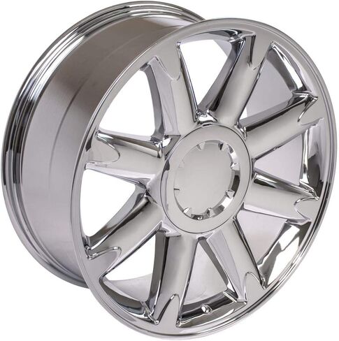 إطارات OE Wheels CV85 مقاس 20 بوصة تناسب طراز يوكون دينالي 6x139.7 20x8.5 كروم - هولاندر 5304 (مجموعة من 4) in Saudi Arabia