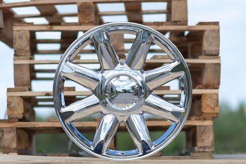 إطارات OE Wheels CV85 مقاس 20 بوصة تناسب طراز يوكون دينالي 6x139.7 20x8.5 كروم - هولاندر 5304 (مجموعة من 4) in Saudi Arabia