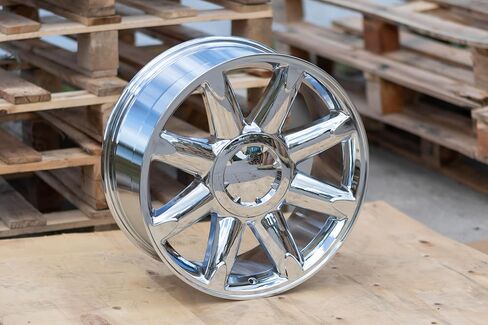 إطارات OE Wheels CV85 مقاس 20 بوصة تناسب طراز يوكون دينالي 6x139.7 20x8.5 كروم - هولاندر 5304 (مجموعة من 4) in Saudi Arabia