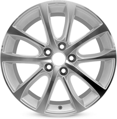 New Single 18" 18x7.5 Inch Alloy Wheel for 2013-2015 Toyota Avalon | OEM Design Replacement Rim | Machined Silver | Direct Fit - OE Stock Specs | 69624 in Kuwait