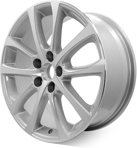 New Single 18" 18x7.5 Inch Alloy Wheel for 2013-2015 Toyota Avalon | OEM Design Replacement Rim | Machined Silver | Direct Fit - OE Stock Specs | 69624 in Kuwait