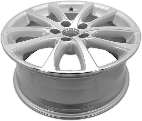 New Single 18" 18x7.5 Inch Alloy Wheel for 2013-2015 Toyota Avalon | OEM Design Replacement Rim | Machined Silver | Direct Fit - OE Stock Specs | 69624 in Kuwait