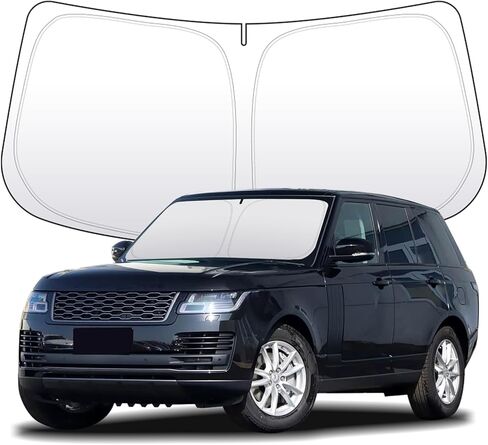 Front Windshield Sun Shade Thickened 2-Layer Compatible with Discovery 4 2009-2016 L319 Foldable Sunshade Custom Fit Sun Visor Keeps Car Interior Cool Blocks UV Rays (for Discovery 4 2009-2016 L319) in Kuwait
