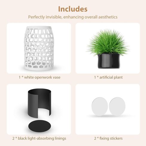 Upgrade Camera Disguise Vase Compatible with Ring Indoor 2nd Gen Camera, Includes Fake Plant in Kuwait