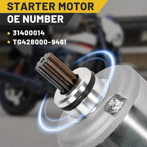12V Engine Starter Motor, 31400014 Fit for 2015-2020 Harley Davidson Street 500 750 - Replace TG428000-9461 in Kuwait