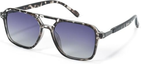 Retro Aviator Sunglasses for Women Men, Trendy Square 70s 80s 90s Pilot Sun Glasses UV400 Anti-glare Polarized Shades in Kuwait