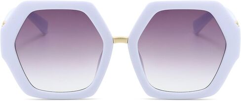 Hanj Han Hexagonal Retro Sunglasses for Women Oversized Vintage 60s 70s Square Sun Glasses Fashion Polygonal Classic Shades in Kuwait