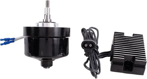 32-0371 Black 17 Amp 12 Volt Alternator Generator Conversion Kit Compatible with Harley-Davidson 1936-1973 G 1958-1982 XL 1941-1969 FL 1936-1952 W in Kuwait