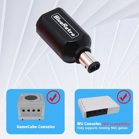 محول وحدة التحكم اللاسلكية RetroScaler NGC - يدعم وحدة تحكم الألعاب NGC، متوافق مع وحدات تحكم PS3/PS4/PS5، وXbox One S، وSeries X/S، وSwitch Pro Bluetooth in Kuwait