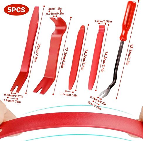 Nylon Pryl Tool Set 5-Pack Panel Clip and Fastener Remover Pry Tools with Ergonomic Handle for Door Panels Dashboard Upholstery Garage Workshop in Saudi Arabia