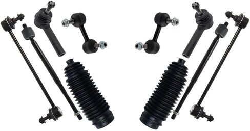 10pc Tie Rods Bellow Boots Front Rear Sway Bar for Chrysler for Sebring 2007-2010 for Dodge for Avenger 2008-2014 Black Inner Ends 2 Outer in Kuwait