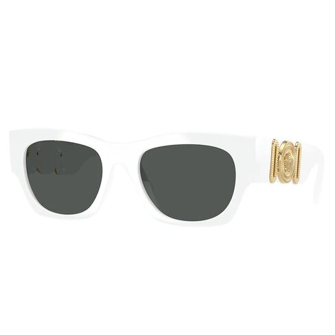 Versace VE 4479U 314/87 White Plastic Pillow Sunglasses Grey Lens in Saudi Arabia