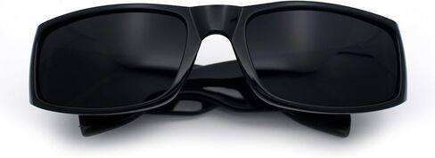 Mens Flaming Skull 90s Narrow Rectangle Thick Temple Gangster Sunglasses in Saudi Arabia