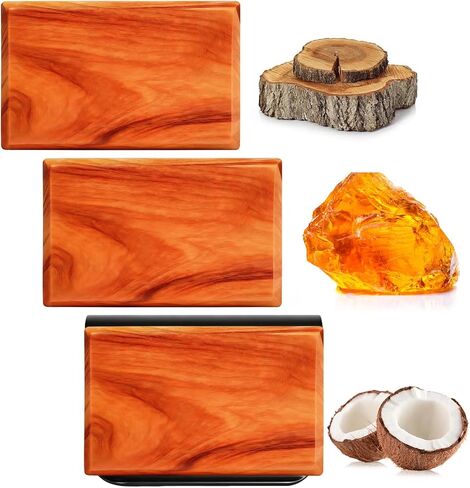 معطر هواء للسيارة - معطر هواء خشبي - خشب الساج العنبر كابانا - معطرات سيارة طبيعية تدوم طويلاً - مشبك متضمن in Kuwait