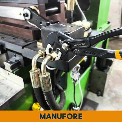 كماشة مضخة مياه من مانفور، 7/10/12 بوصة كماشة مفصلية سريعة الفك مع فك على شكل حرف V، لأنابيب الإمساك والقضبان والأعمدة in Kuwait