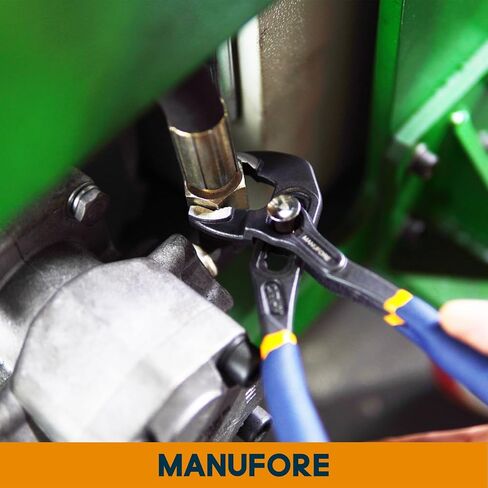 كماشة مضخة مياه من مانفور، 7/10/12 بوصة كماشة مفصلية سريعة الفك مع فك على شكل حرف V، لأنابيب الإمساك والقضبان والأعمدة in Kuwait