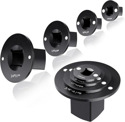 مجموعة محول مقبس منخفض 4 قطع، محول سقاطة المحرك للمساحات الضيقة 3/4 بوصة إلى 1 بوصة، 1/2 بوصة إلى 3/4 بوصة، 3/8 بوصة إلى 1/2 بوصة، 1/4 بوصة إلى 3/8 بوصة in Kuwait