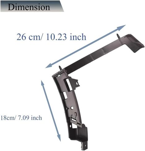2pcs Front Left Right Side Bumper Cover Support Bracket Holder for Lincoln for MKZ 2013 2014 2015 2016 DP5Z17C947B DP5Z17C947A distintivo in Saudi Arabia
