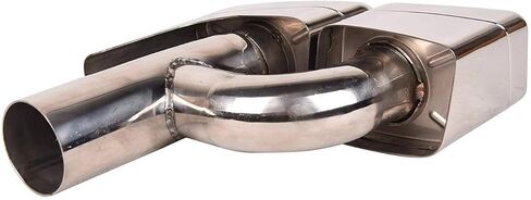 2 قطعة ماسورة عادم السيارة تلميح الخمار الفولاذ المقاوم للصدأ صالح لمرسيدس بنز W212 E63 AMG 2006-2013 in Kuwait