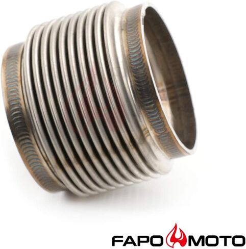 FAPO MOTO 2.5 "ID T304 SS منفاخ عادم فليكس 2.55" أنبوب مشترك طويل مرن قوي للغاية in Kuwait