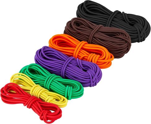 CARTMAN 1/8“ Marine Grade Elastic Cord Crafting Stretch String, 10ft, for Camping, Kayak Deck, Crafting Red Color in Saudi Arabia