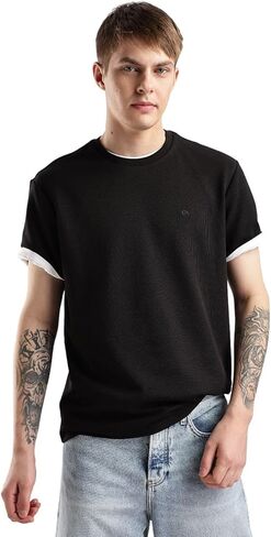 Calvin Klein Men's Micro Waffle Short Sleeve T-Shirt in Saudi Arabia