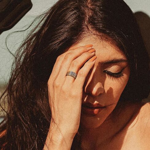 خواتم الفرقة مكتنزة للنساء 2 لهجة متشابكة كروس بيان الدائري، سلك كابل خيوط الملتوية واسعة السبابة الذهب والفضة خاتم أزياء المجوهرات الهدايا لها in Kuwait