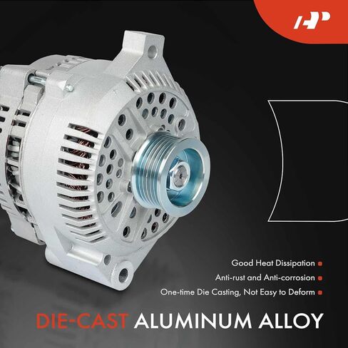 مولد كهربائي ممتاز متوافق مع Ford Mustang 1994 1995 - V8 5.0L - 130Amp 12Volt CW 6-Groove Pulley - استبدال # F4ZU10300DA، 400-14036 in Saudi Arabia