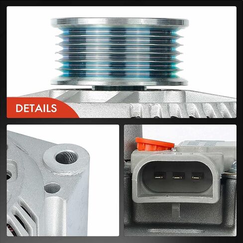 مولد كهربائي ممتاز متوافق مع Ford Mustang 1994 1995 - V8 5.0L - 130Amp 12Volt CW 6-Groove Pulley - استبدال # F4ZU10300DA، 400-14036 in Saudi Arabia