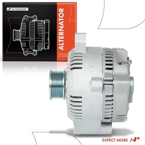 مولد كهربائي ممتاز متوافق مع Ford Mustang 1994 1995 - V8 5.0L - 130Amp 12Volt CW 6-Groove Pulley - استبدال # F4ZU10300DA، 400-14036 in Saudi Arabia