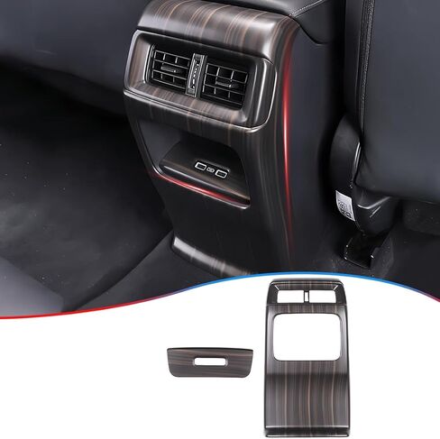 Central Control Rear Air Condition Vent Outlet Cover Trim for Honda CRV CR-V 2023 2024 2025 2026 - ABS Bright Black Sport Interior Accessories in Saudi Arabia