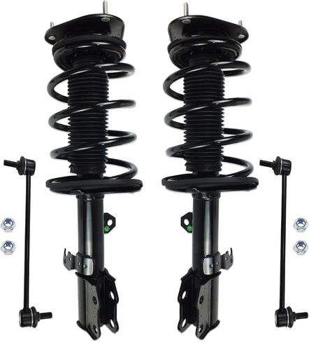 4PCS Front Struts & Sway Bars End Links for 2003 2004 2005 2006 2007 2008 Toyota Corolla Shocks Absorbers Assembly w/Coil Spring Suspensions Replace 172114 172115 K90433/K80230 in Kuwait
