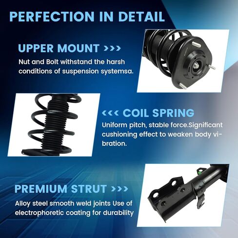 4PCS Front Struts & Sway Bars End Links for 2003 2004 2005 2006 2007 2008 Toyota Corolla Shocks Absorbers Assembly w/Coil Spring Suspensions Replace 172114 172115 K90433/K80230 in Kuwait
