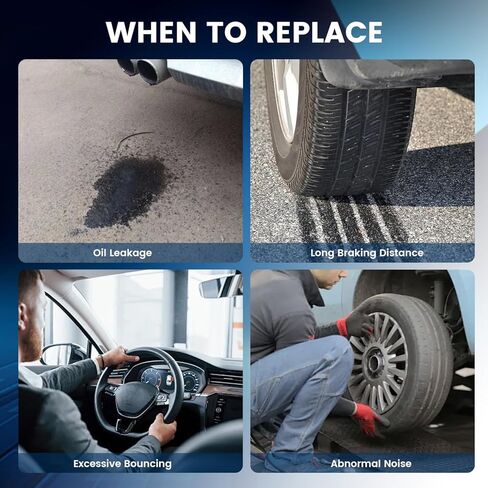 4PCS Front Struts & Sway Bars End Links for 2003 2004 2005 2006 2007 2008 Toyota Corolla Shocks Absorbers Assembly w/Coil Spring Suspensions Replace 172114 172115 K90433/K80230 in Kuwait