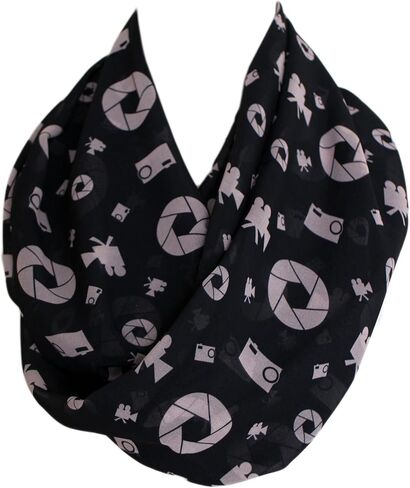 Etwoa Cinema Camera Photo Infinity Scarf Circle Loop Scarves in Saudi Arabia