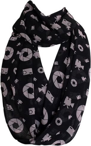 Etwoa Cinema Camera Photo Infinity Scarf Circle Loop Scarves in Saudi Arabia