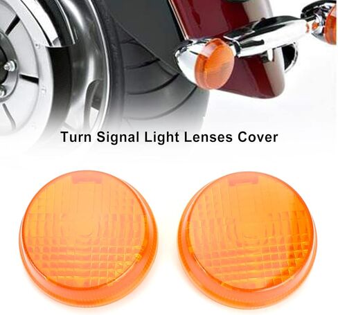 Bruce & Shark Turn Signal Light Lenses Cover Fit for Honda Shadow Spirit VT750 Vulcan VN Amber in Saudi Arabia