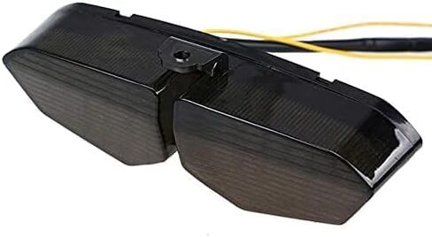 MZS مصباح خلفي للدراجة النارية متوافق مع YZF R6 YZF-R6 2003-2005 / R6S 2006-2009، LED إشارة الانعطاف المتكاملة الوامض تشغيل الفرامل الضوء الخلفي الدخان in Saudi Arabia