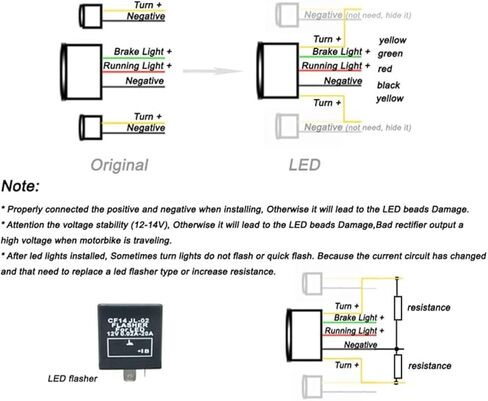 MZS مصباح خلفي للدراجة النارية متوافق مع YZF R6 YZF-R6 2003-2005 / R6S 2006-2009، LED إشارة الانعطاف المتكاملة الوامض تشغيل الفرامل الضوء الخلفي الدخان in Saudi Arabia