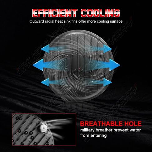 CHUSYYRAY 7'' Round Compatible with Yamaha V-Star 650 Classic XVS650A LED Motorcycle Headlight Assembly 1998-2010 for Off Road, High Low Beam DRL Turn Signal, DOT Approved, 10000LM 6500K White, 1PCS in Kuwait